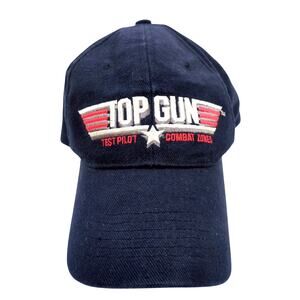 Top Gun Combat Zones PS2 Promo Baseball Hat Dark Blue Vintage Video Game Cap